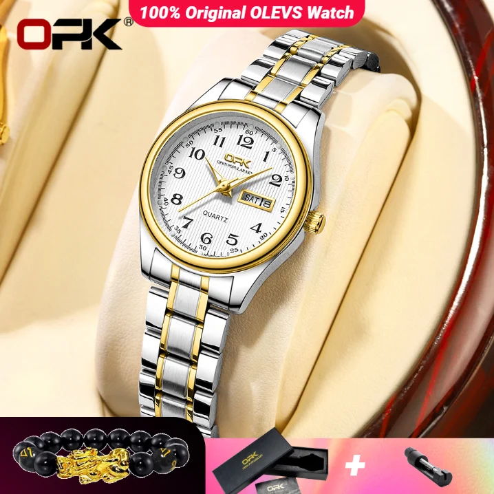 OPK 8110 Classic Quartz Watch Waterproof Watch for Women Stainless steel Luxury Brand Ladies' Watch Reloj Mujer