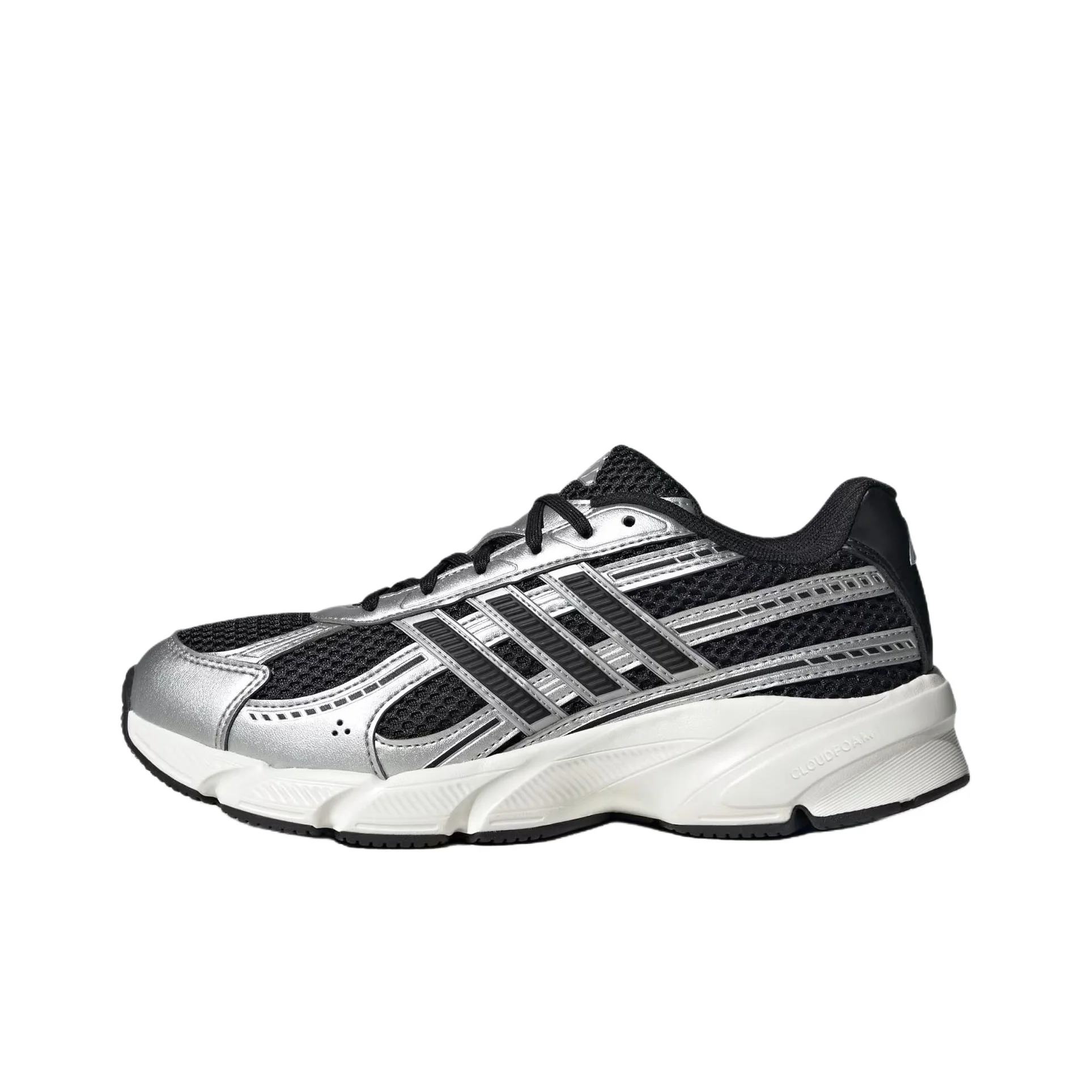 Adidas TECHNOCHAOS 2000 Breathable Running Shoes Women's Core Black JR7228