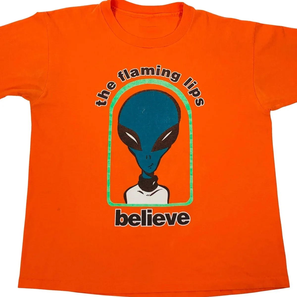 

Оранжевая футболка The Flaming Lips band Believe с коротким рукавом от S до 5XL 1F484