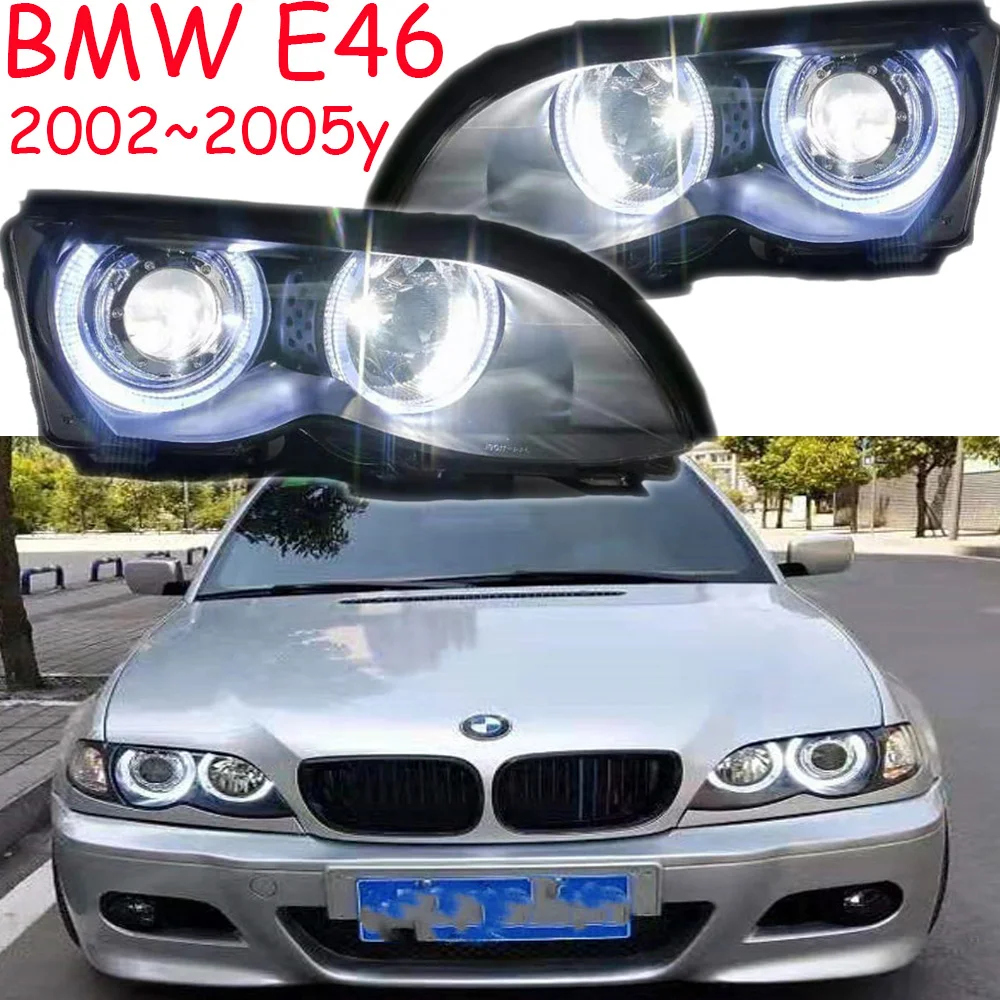 Car Head lamp for bmw E46 headlight 2002~2005y car accessories 318 320i 325 330 headlamp for BMW E46 fog light