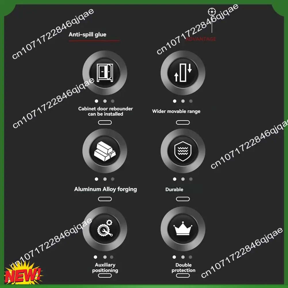 

A48I обновленный позиционер для установки дверей шкафа, приспособление для фурнитуры шкафа, регулируемое приспособление для дверных петель для двери шкафа
