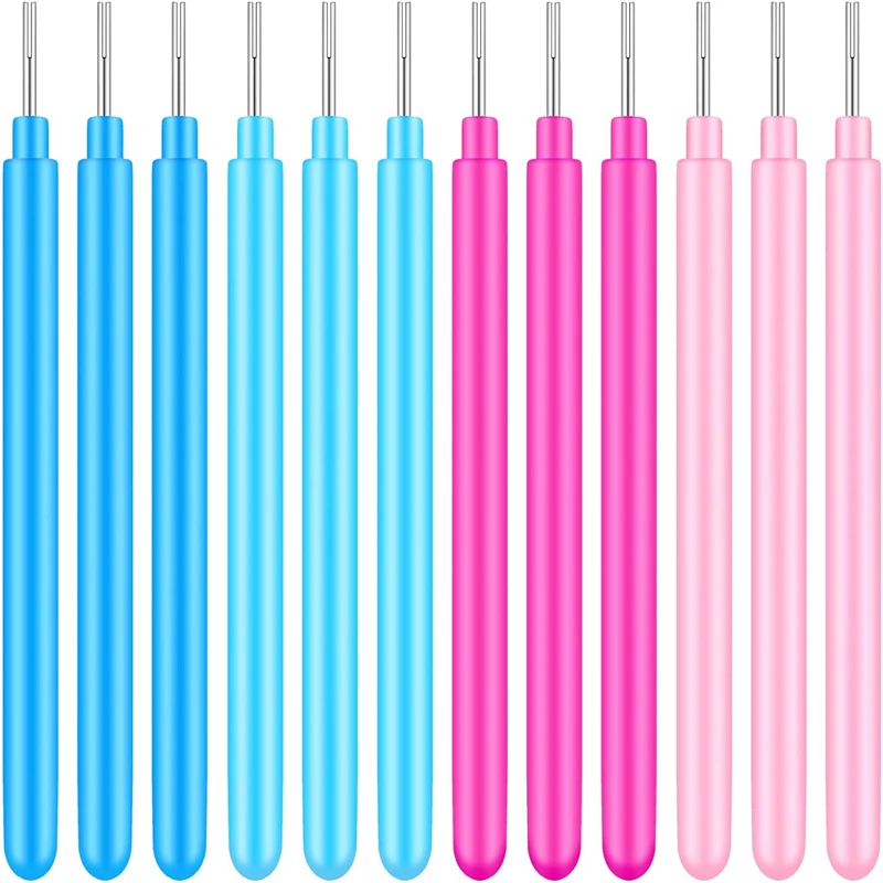 7/6/12Pcs Paper DIY Set Quilling Paper Tool Tweezer Needle Pins Slotted Pen Tool Kit Assorted Color Origami Scrapbooking Slotted