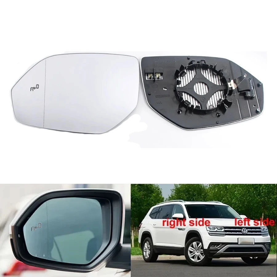 

For VW Teramont 2017-2021 / Teramont X 2019-2021 Replace Rearview Mirror Lenses Reflective Glass Lens with Heating Blind Spot
