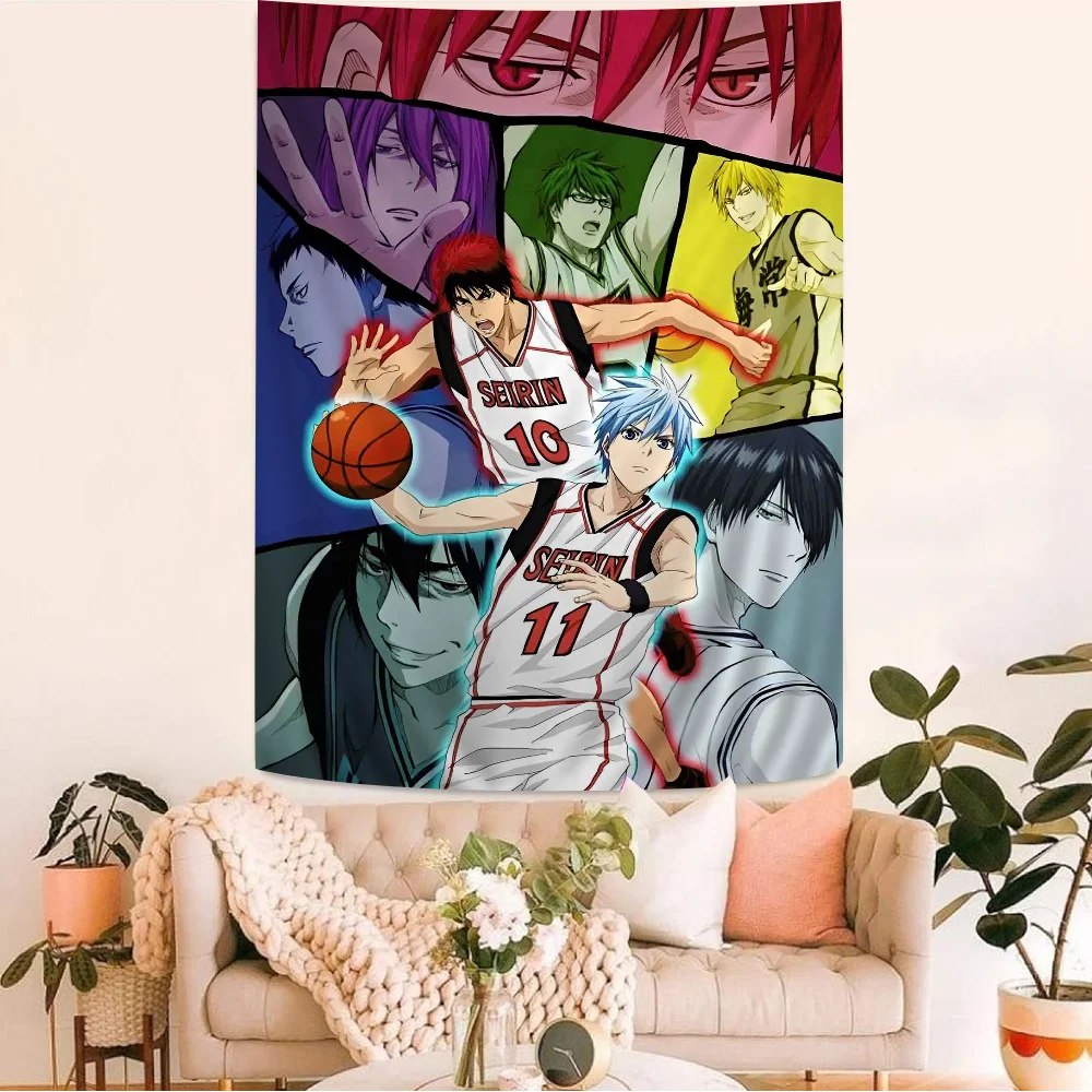 Kuroko No Basket Colorful Tapestry Wall Hanging Hanging Tarot Hippie Wall Rugs Dorm Wall Art Decor