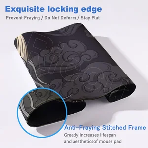 Almohadilla de mouse gris japonés del diablo de la computadora de bloqueo de la computadora portátil portátil portátil oni mousepad hd impresión sin deslizamiento alfombra de goma de goma 10 mejores ventas de ratón de ratón gris - №8