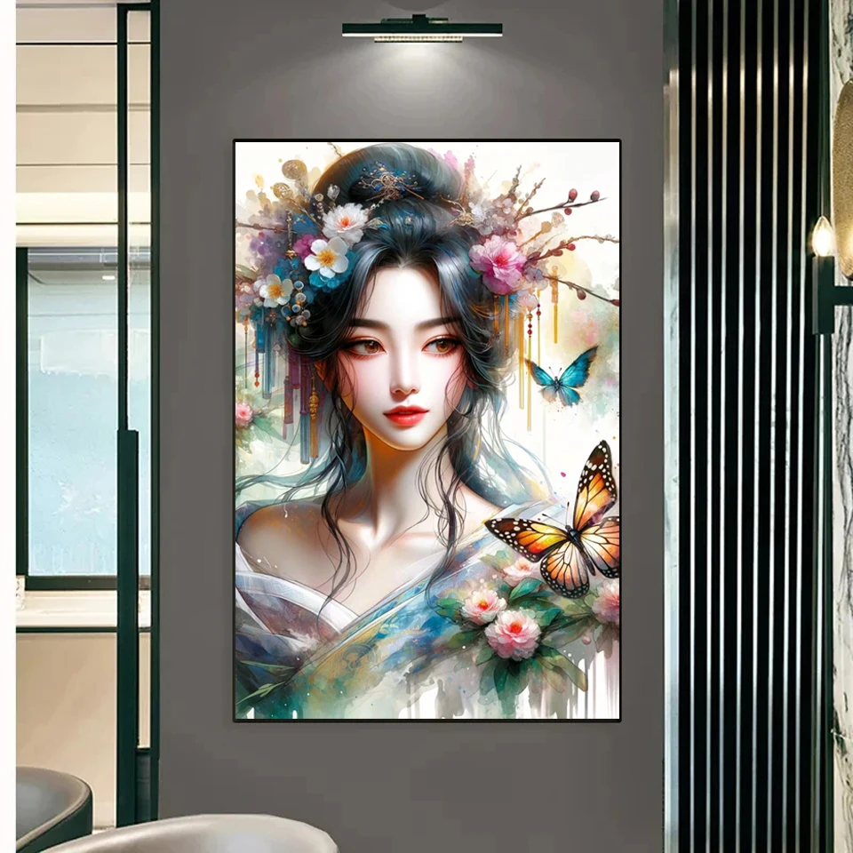 5D Diamond Painting Classic Beauty Diamond Embroidery Full Rhinestone Chinese Style Cross Stitch Kit Portrait Handicrafts Decor