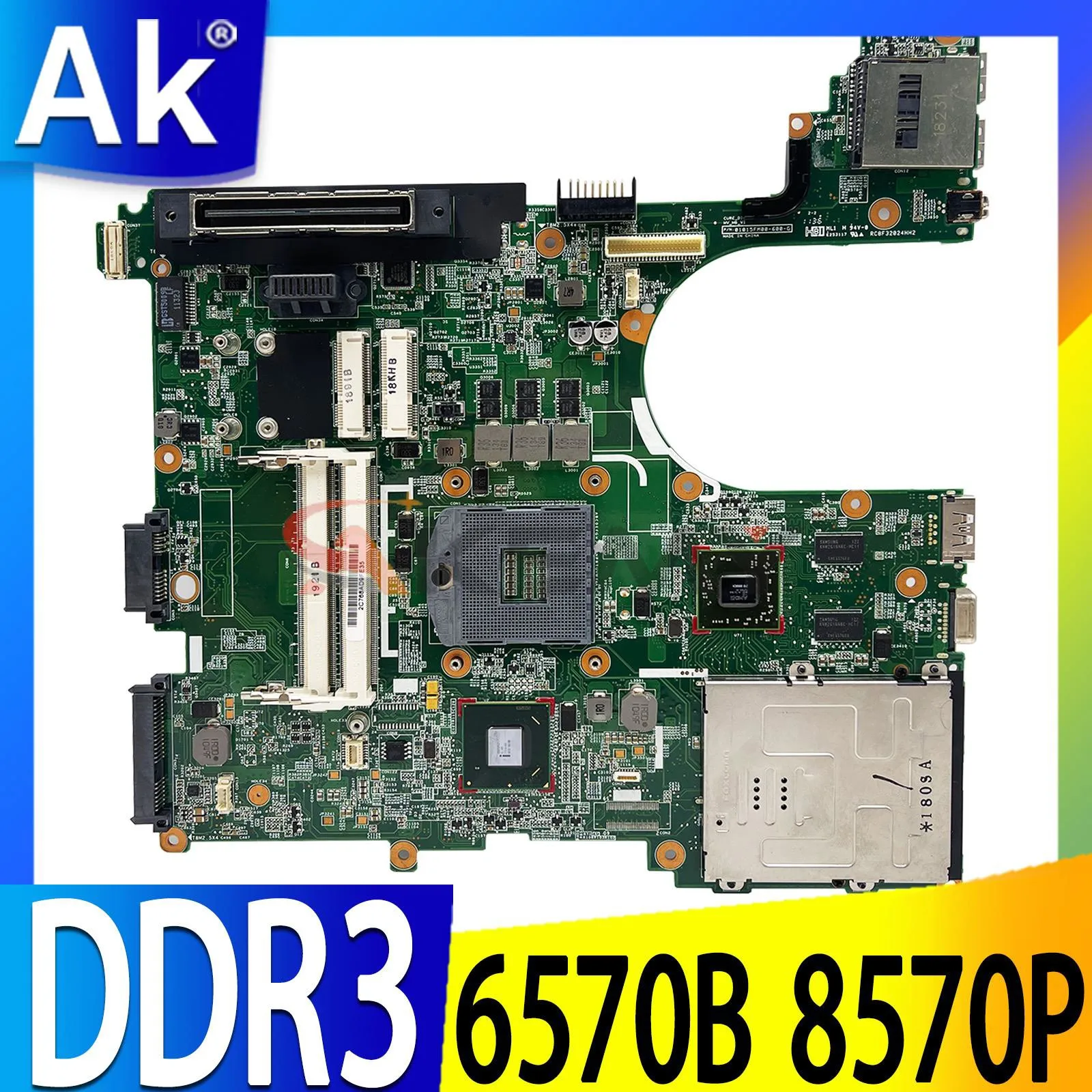 Placa base para portátil HP Probook 6570B 8570P HM76 DDR3 6570B 8570P, 686971-001 686976-001