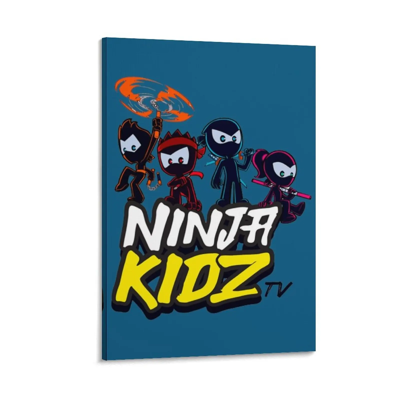 

Ninja Kidz, Cartoon Ninjaz Canvas Painting painting aesthetic room