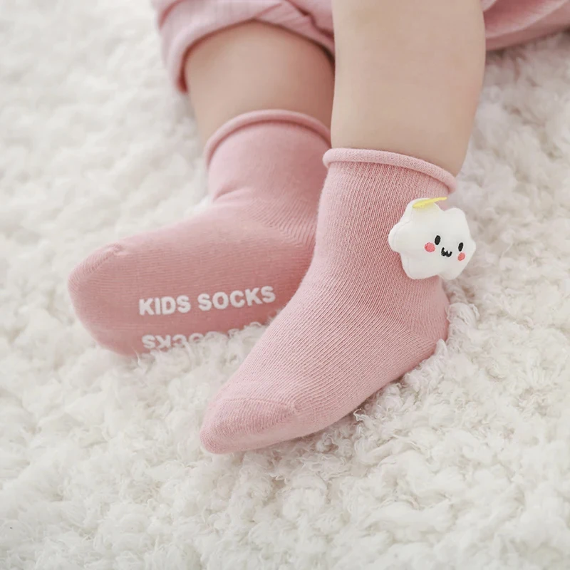 New Fall Baby Cartoon Non-slip Floor Socks Doll Accessories Funny Socks Newborn Toddler Socks Dinosaur Penguin Hedgehog