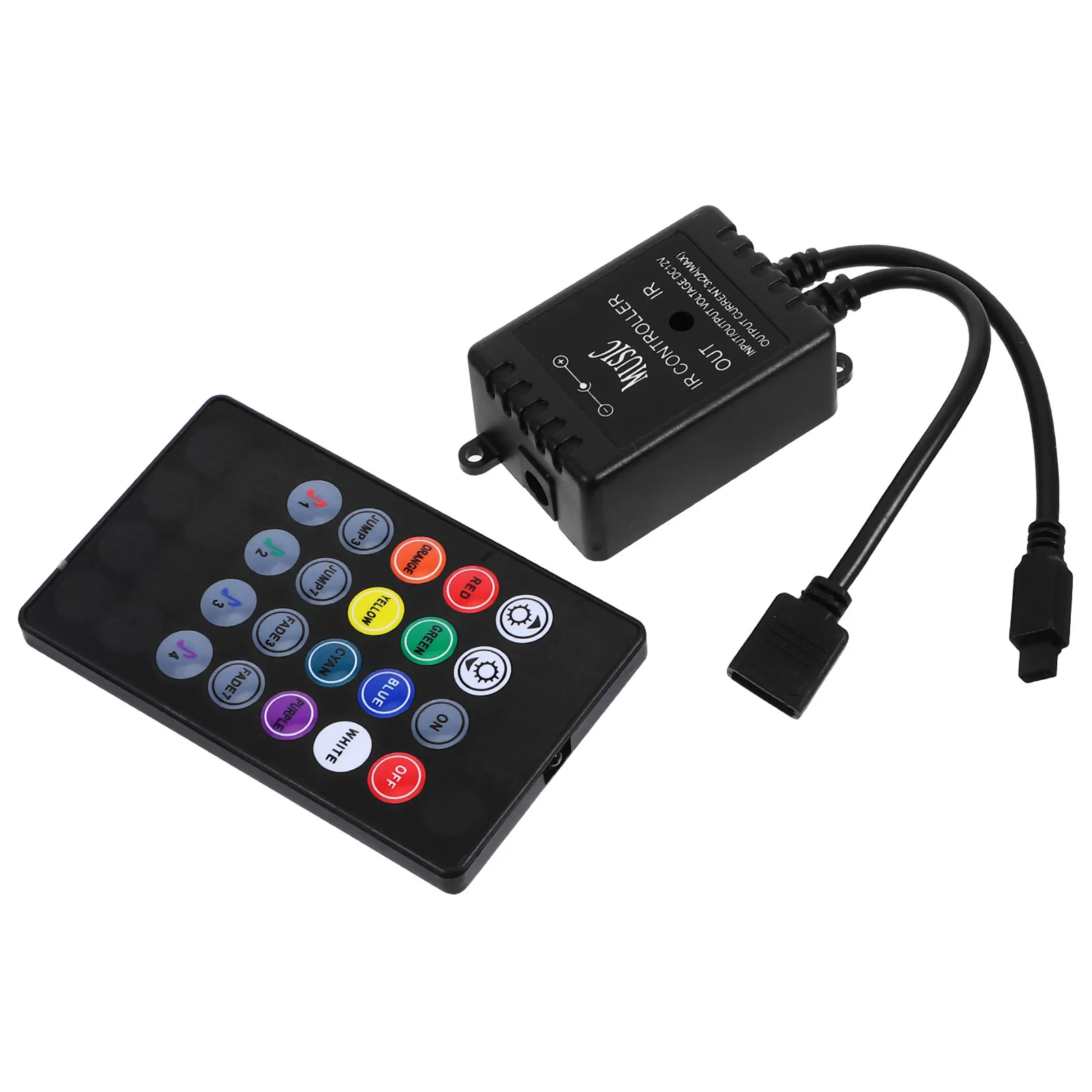 Infrared Music Controller LED Music Ir Controller Sound Sensor for 5050 3528 5630 Rgb Flexible Strip Lights Tape