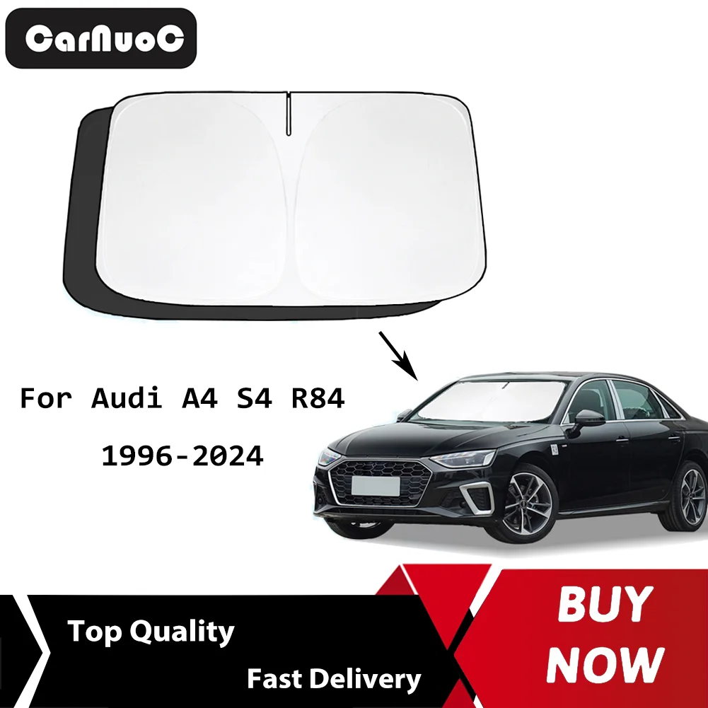 

High quality Car Sun shade Front Rear Window Film Windshield Visor Cover UV Protect Reflector For Audi A4 S4 R84 1996-2024