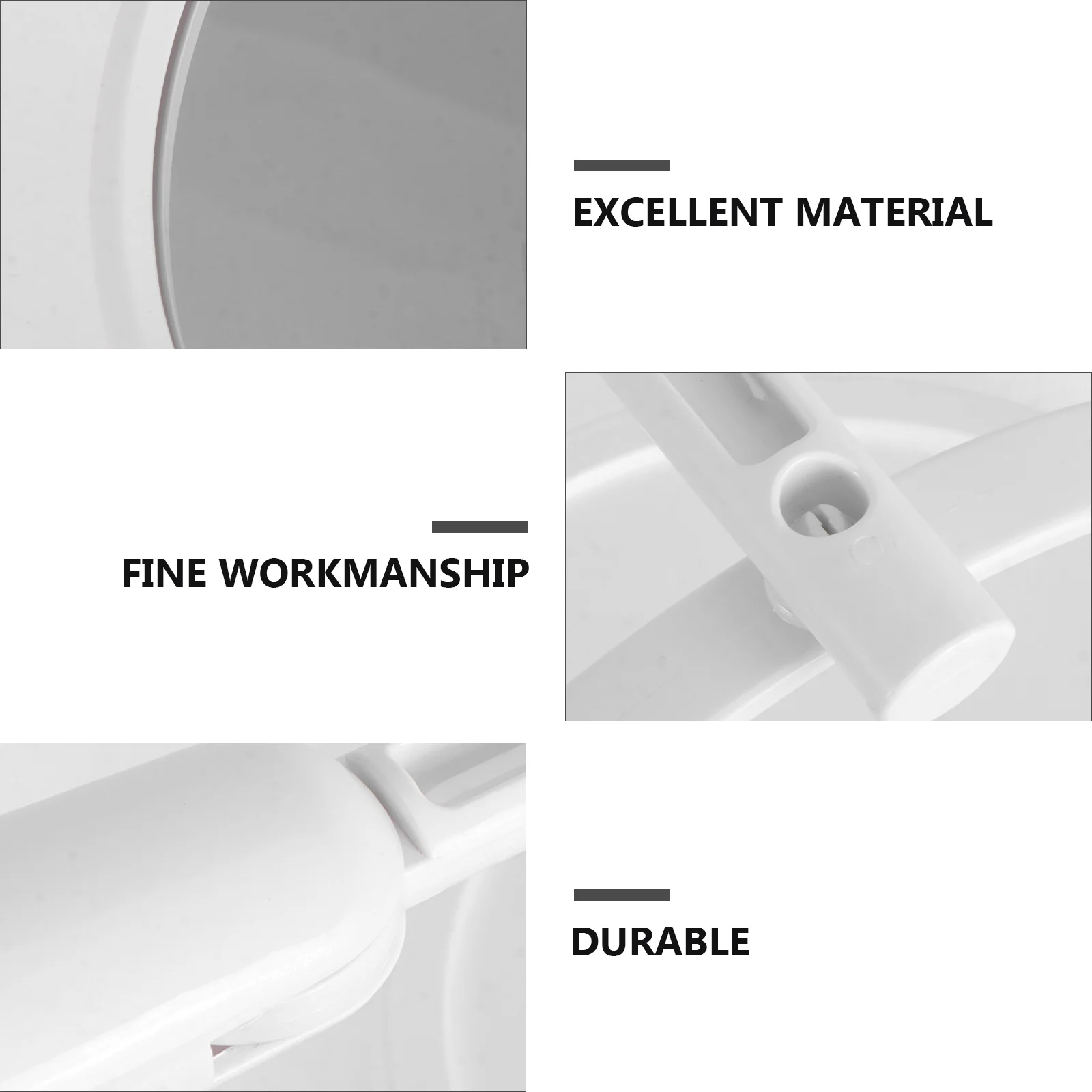 

Round Wall Mounted Makeup Mirror with Adjustable Arm 360 Degree Rotation Foldable Vanity Mirror No Drilling Needed for Bathroom