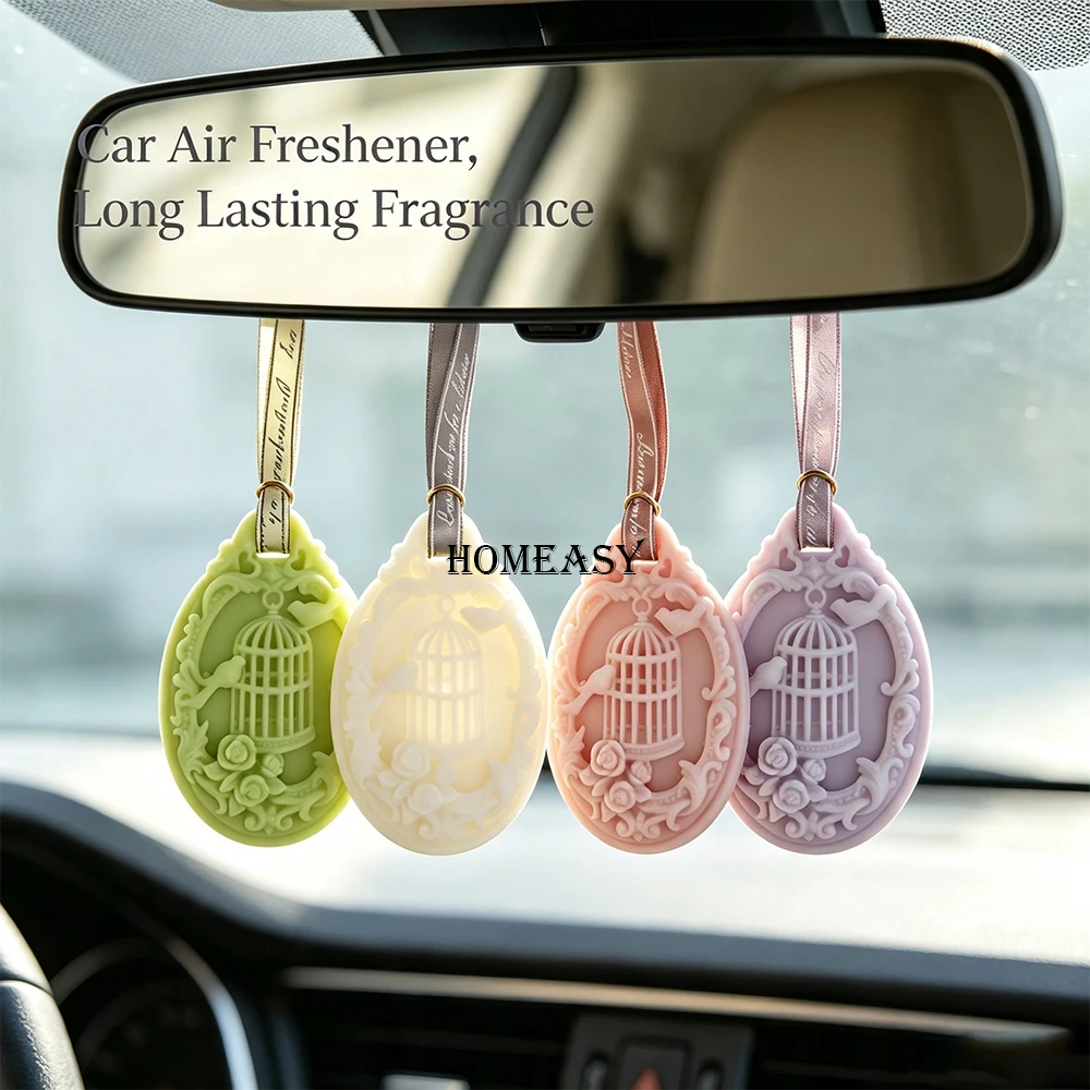 Hanging Soy Wax Scented Wax Tablet Long Lasting Aromatherapy Fragrance for Wardrobe Closet Car Air Freshener Home Decor
