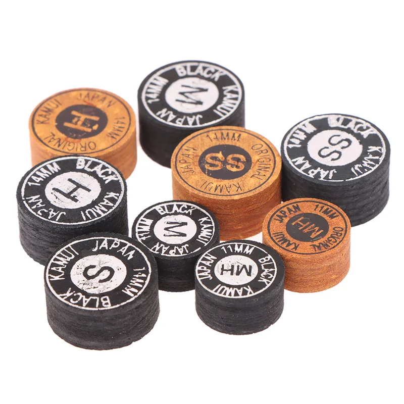 H M S HM SS 경도 스누커 당구 용품 카무이 팁 11/14MM 일본 당구 캐롬 풀 큐 팁 당구 큐 스틱 팁