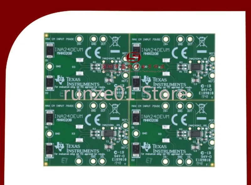 

Off-the-shelf INA240EVM Evaluation modules for high or low end current detection amplifiers for PWM applications