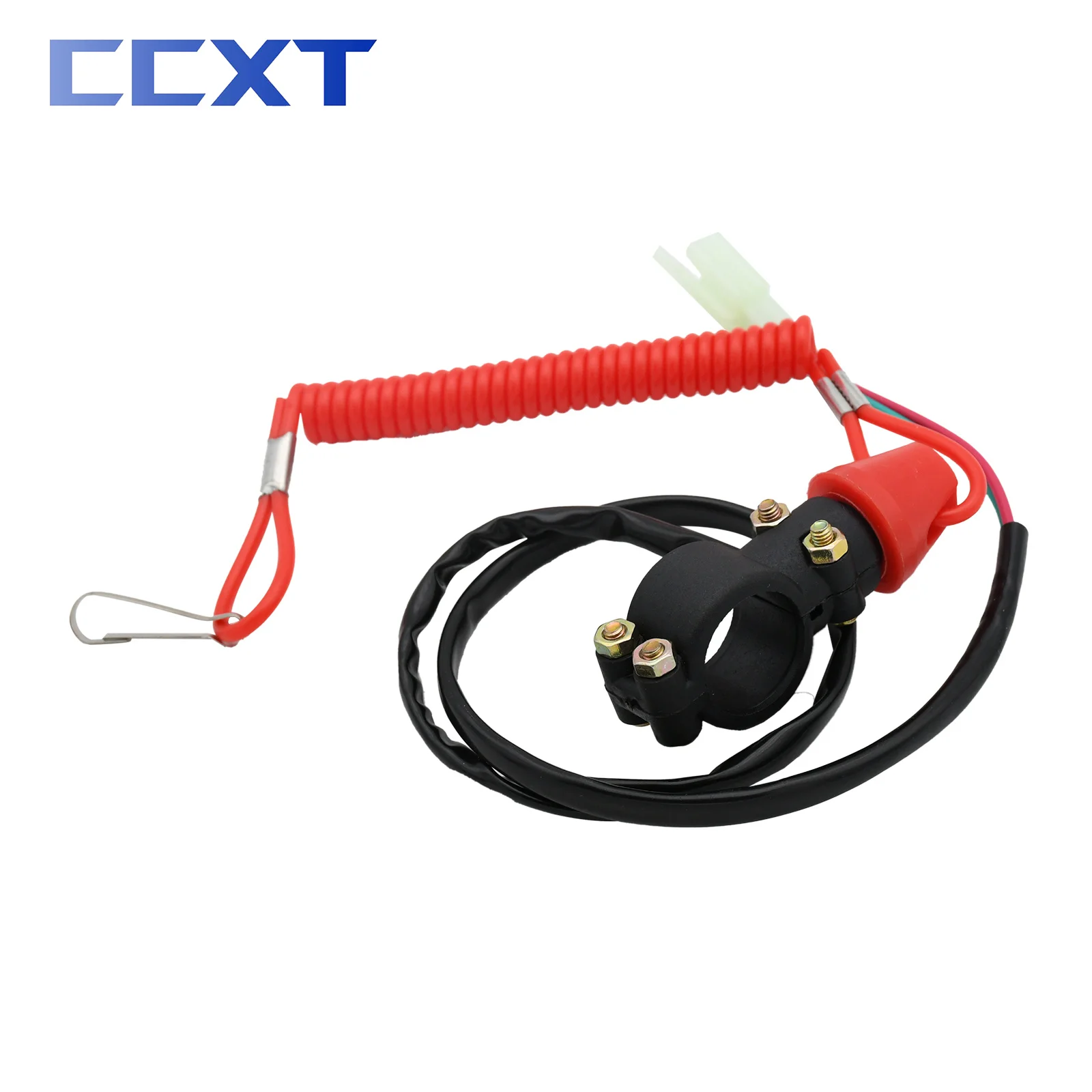 Motorcycle Kill Stop Switch & Safety Tether Cord For 22mm Handlebar Scooter ATV Quad Honda Yamaha Kawasaki Suzuki KTM Universal