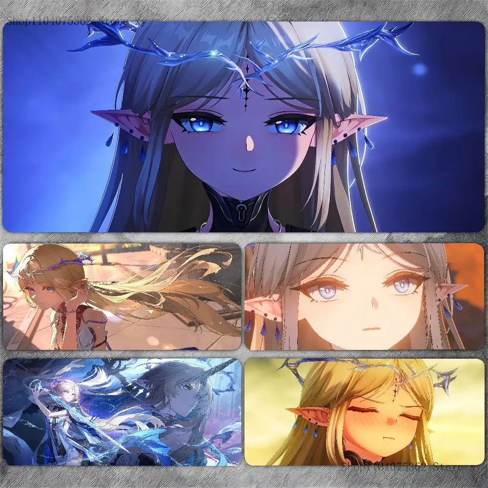 

1pc Anime Game Wuthering Waves C-cartethyia Mousepad Non-slip Suitable For Office Computers Laptops E-sports Game Desk Mats XXL