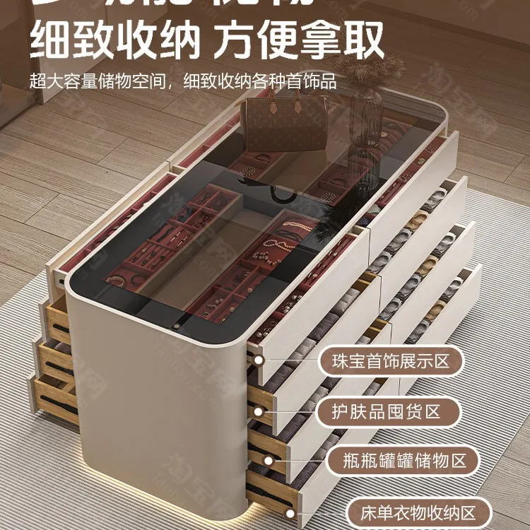 Light luxury high-end jewelry display cabinet Storage chest cabinet  clothing store Decorative cabinet Cloakroomcabinet