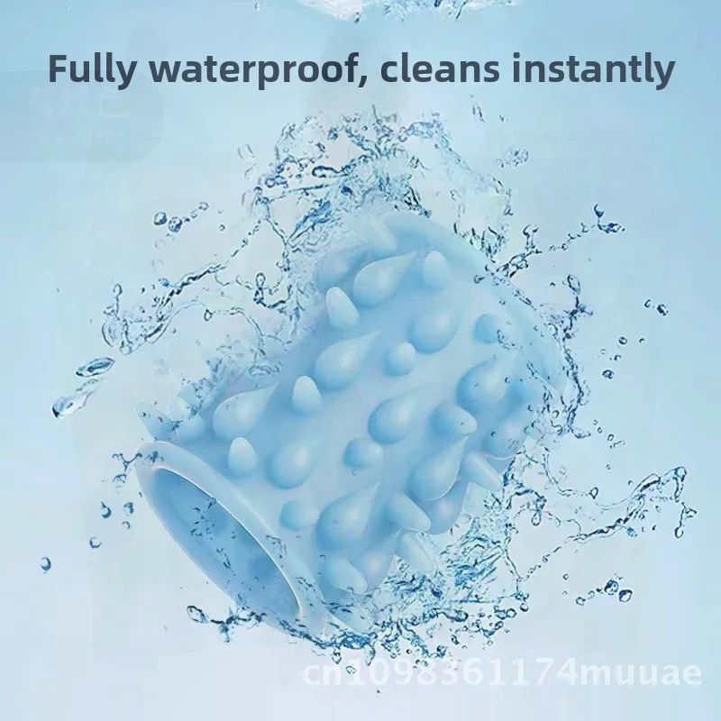 الحس السادس كويست إعصار الذئب قفل حلقة 1 الرجال TPE تأخير جسدي التحكم اليدوي لعبة الجنس مع جزيئات سبايك للبالغين #5