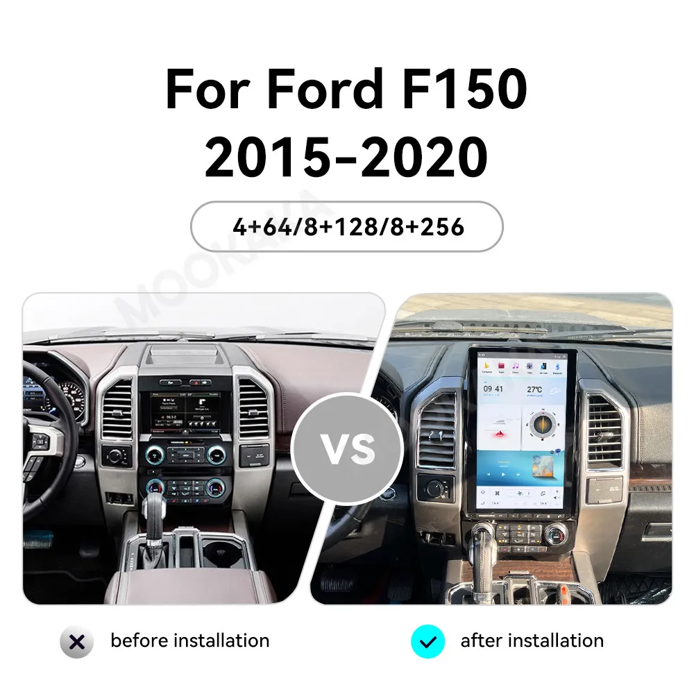 16.8'' Wireless CarPlay Apple Autoradio For Ford F150 F-150 2015-2020 Car Radio Stereo Multimedia Android13.0 Auto GPS Head Unit