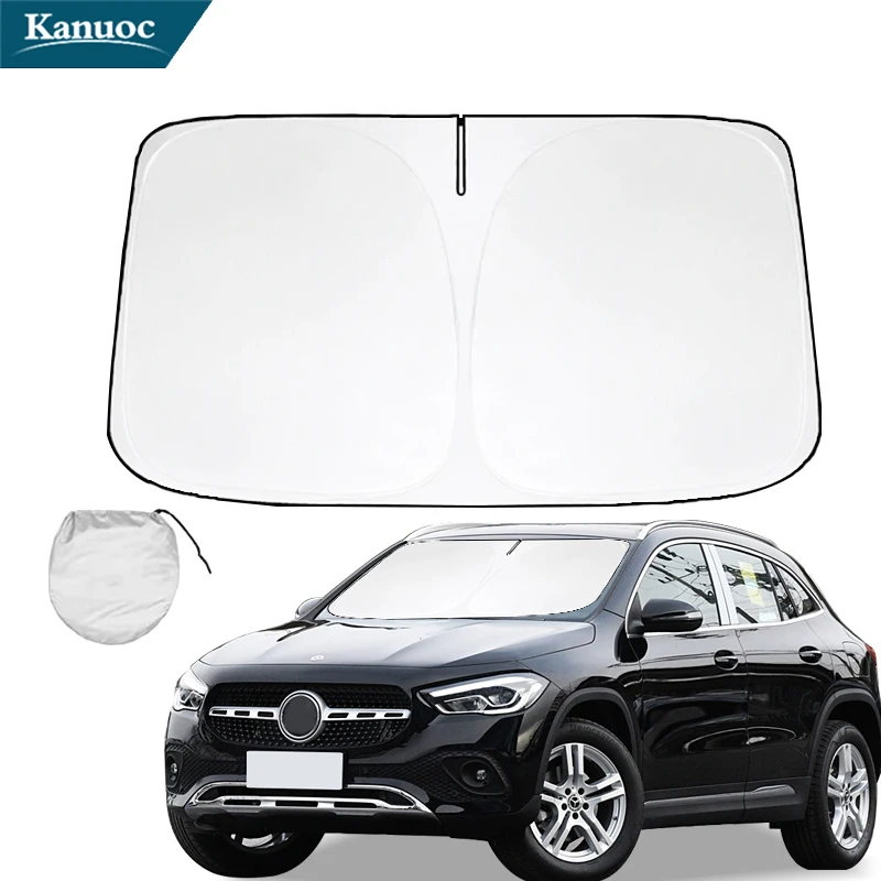 For Mercedes Benz GLA Class X156 GLA200 GLA220 GLA250 2013-2019 Car Window Sunshade Cover Sun Shade Windshield Visor Anti-UV