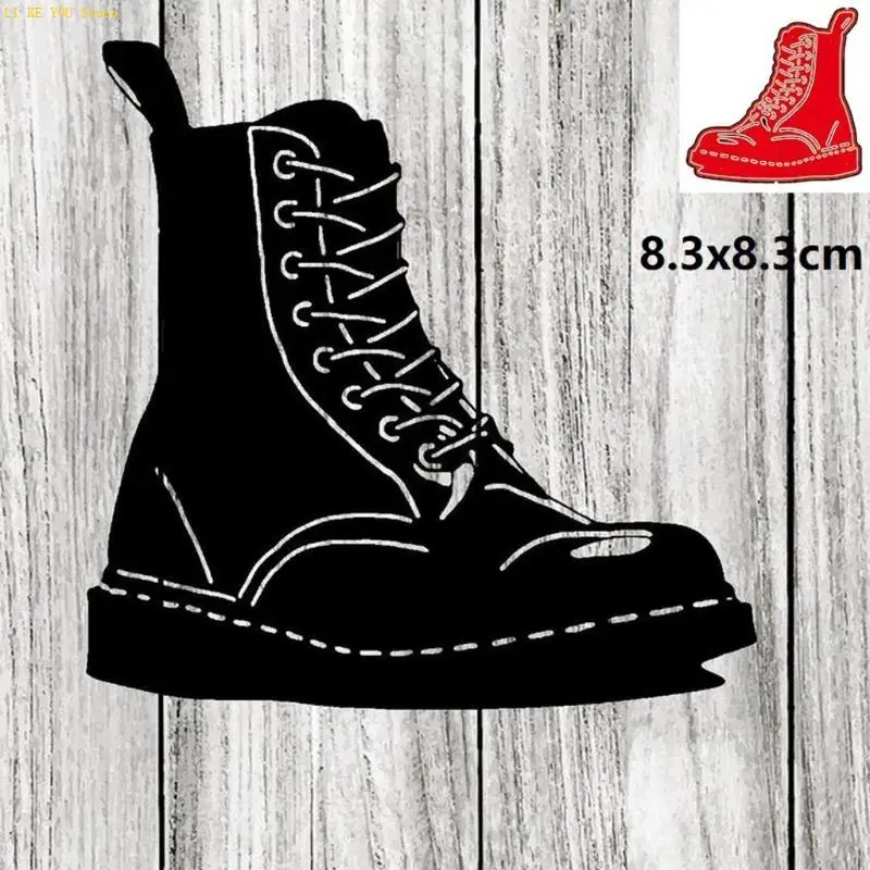 W3JE 1 Piece Boot Die Cuts Stylish Shoes Embossing Cutting Die Template Paper Art Craft Cutting Template Card Making Supplies