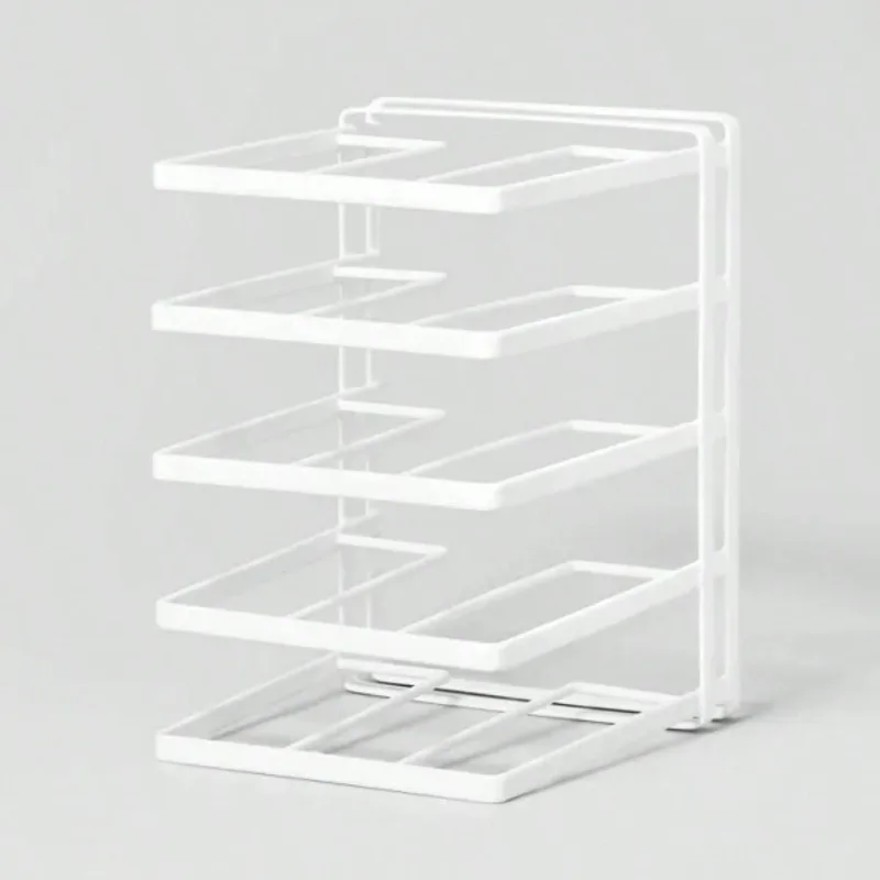 Organizador de bandeja de armazenamento de arame branco: armário de cozinha de arame e organizador de despensa, 10 "H x 13" P x 9 "W