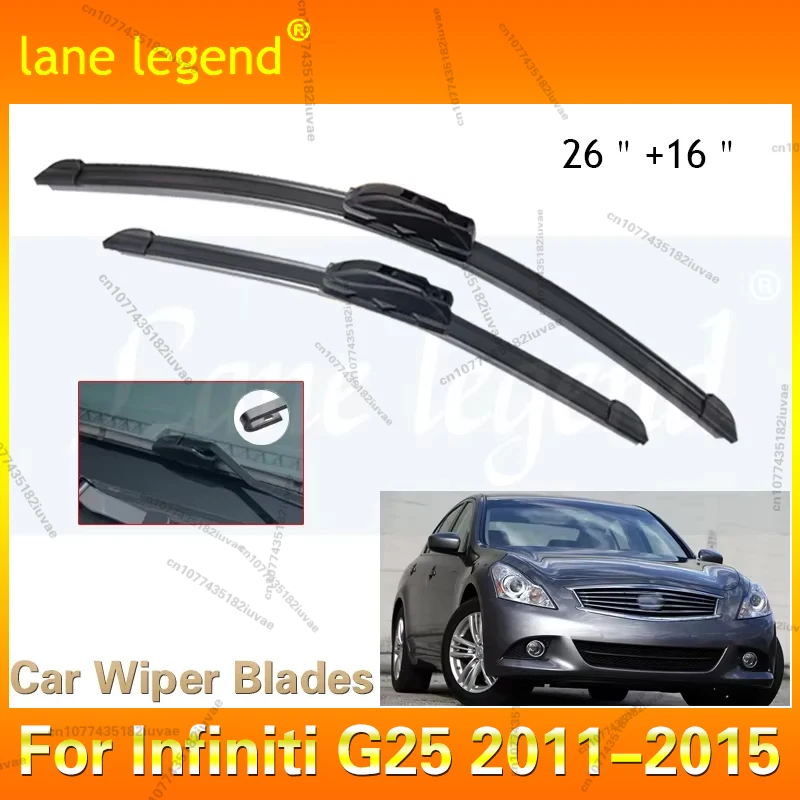 

Car Wiper For Infiniti G25 26"+16" 2011-2015 Front Window Washer Windscreen Windshield Wipers Blades Accessories