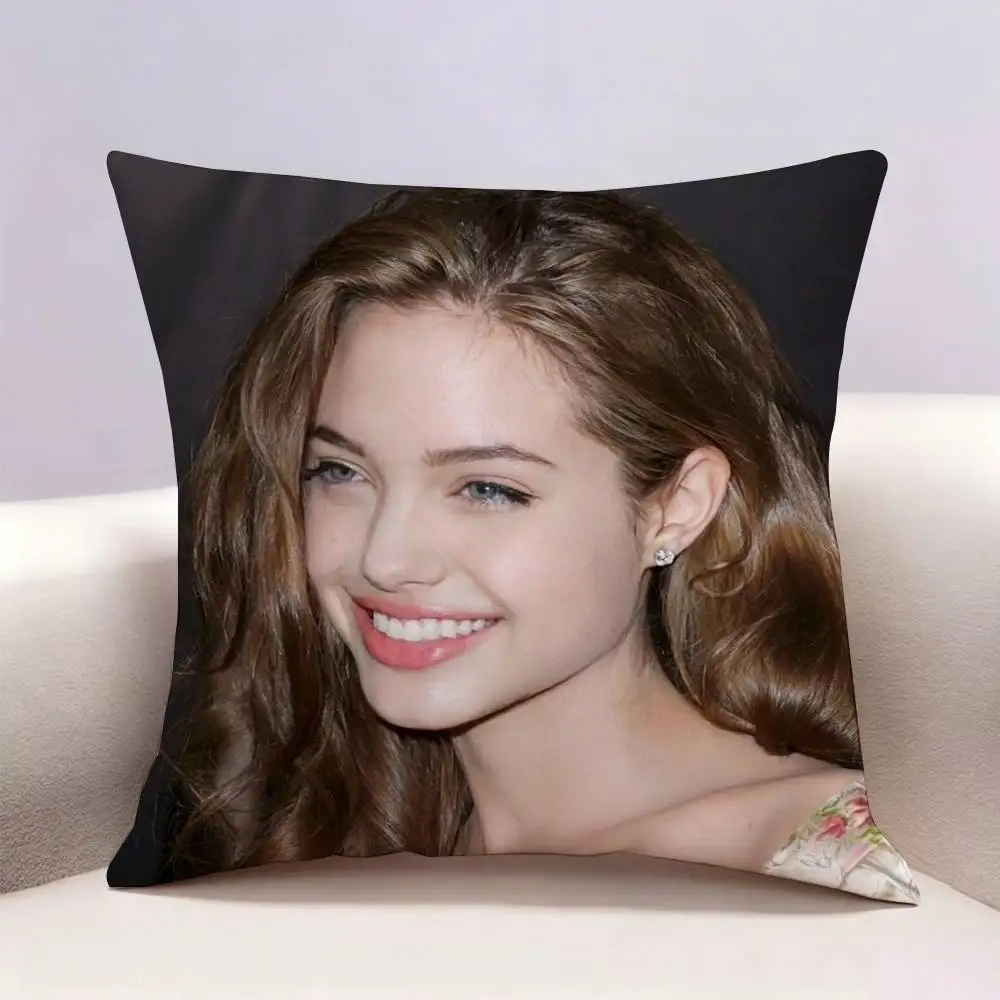 A-Angelina J-Jolie Double-sided print Pillow Case for Sofa Living Room Home office Decor Protective Cover