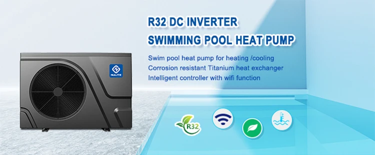 Bomba De Calor De Fonte De Ar Para Piscina, Aquecedor, Wi-Fi, 10kW, 16kW, 18kW, 21kW, 25kW, R32