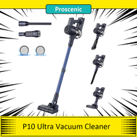 Proscenic P10 Ultra Cordless Vacuum Cleaner, 25KPa Suction, 600ml Dustbin, 5-Stage Filtration System, 2200mAh Battery 45 Mins