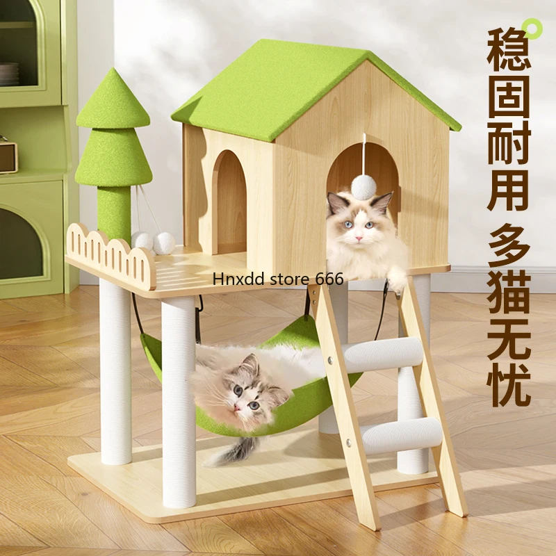 Cat climbing frame, cat litter, integrated, universal in all seasons