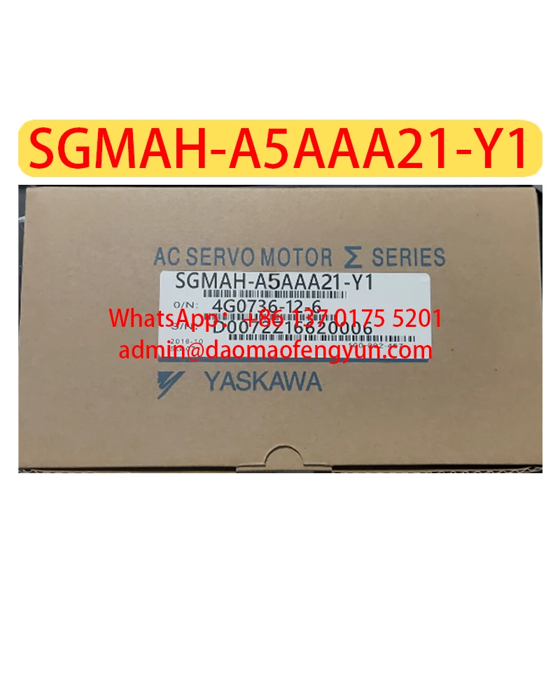 

Servo Motor SGMAH-A5AAA21-Y1 Brand New SGMAH A5AAA21 Y1，Fast shipping