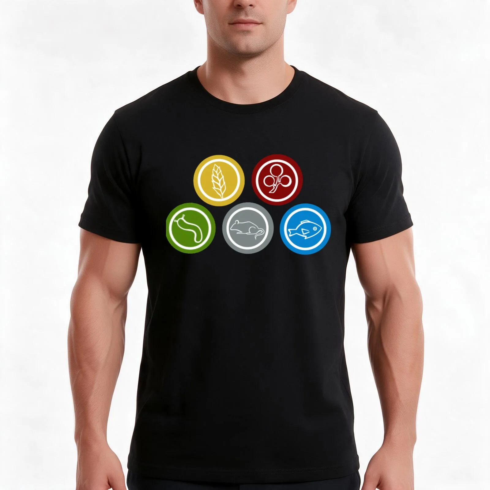 Wingspan Food Tokens T-Shirt, Classic Crew Neck Shirt, Breathable Cotton Everyday Tee