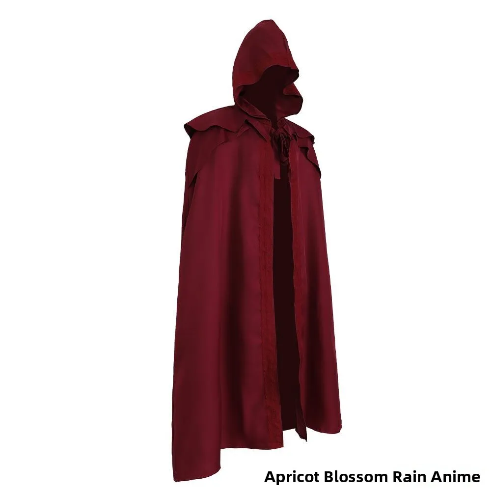 New loween Medieval 5 Cosplay Gothic Hooded Robe ex Long Wizard Cloak Ethnic Stage Costume for Men And Women