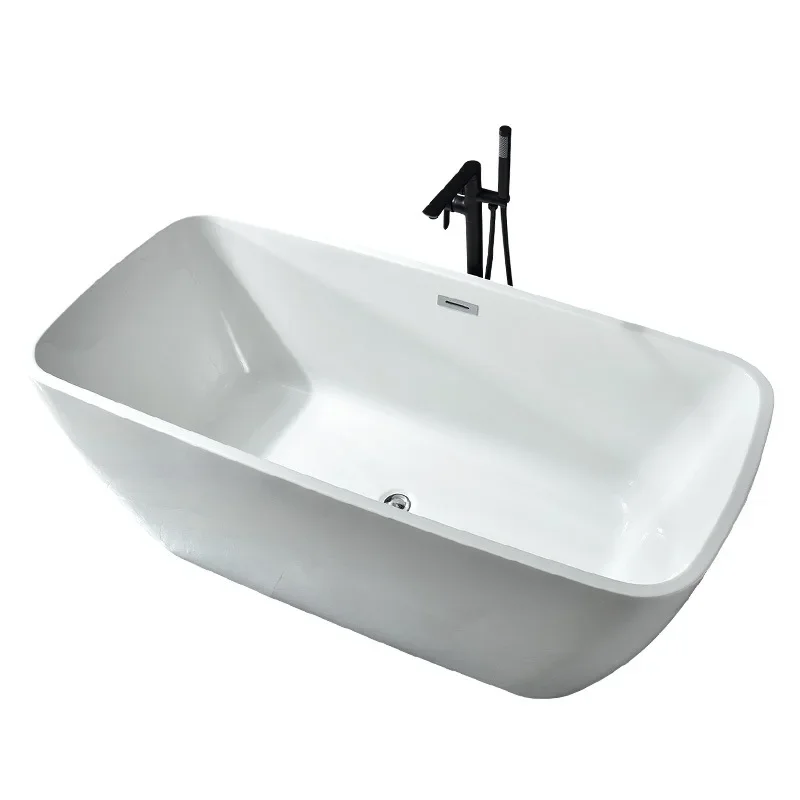 Separate bathtub Seamless integrated toilet Bathroom bath basin