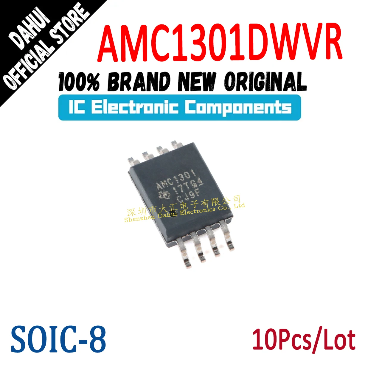 

10Pcs AMC1301 AMC1301DWVR SOIC-8 isolation amplifier IC chip new original