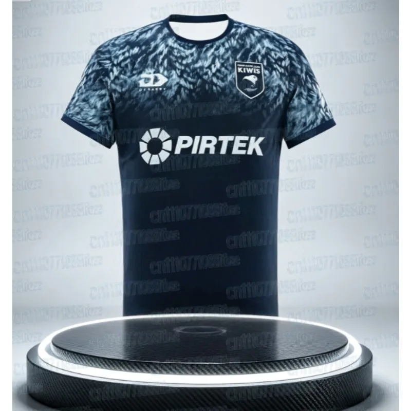 Hot Selling New Zealand Team Home and Away Training Rugby Jersey KIWI Men's Home Jersey Family Top Short Sleeved Shirt