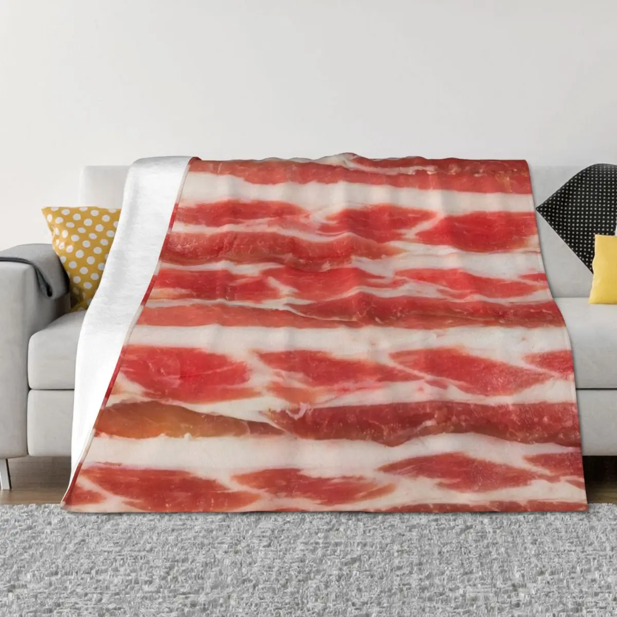 

Bacon Throw Blanket Moving Heavy Bed covers For Sofa Thin Blankets