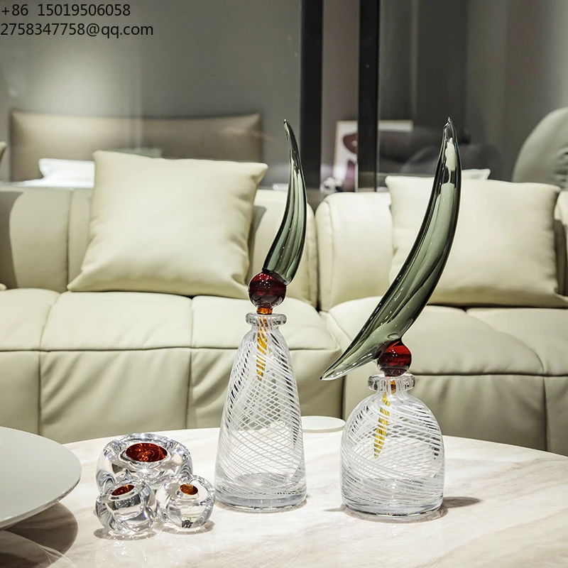 Advanced Design Sense Handicraft Manufacturers  Crystal  Glass 1000ml Diffuser Set Bottle