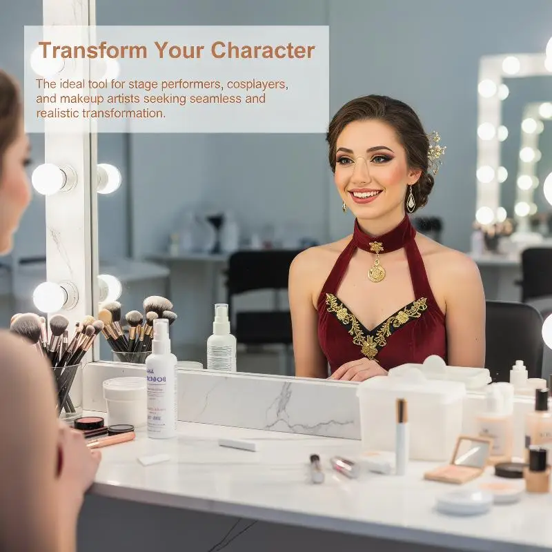 Silicone Fake Nose Professional Makeup Special Effects Skin-friendly Natural Reusable Fake Nose Cos Stage Makeup Face Prosthetic