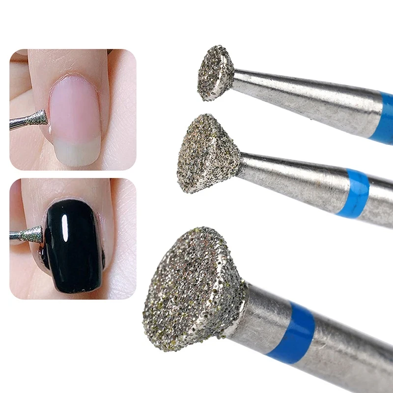 

Diamond Nail Drill Bits Cuticle Cleaner for Electric Drill Manicure Pedicure Polishing Nail Art Tool Salon Home Supplies