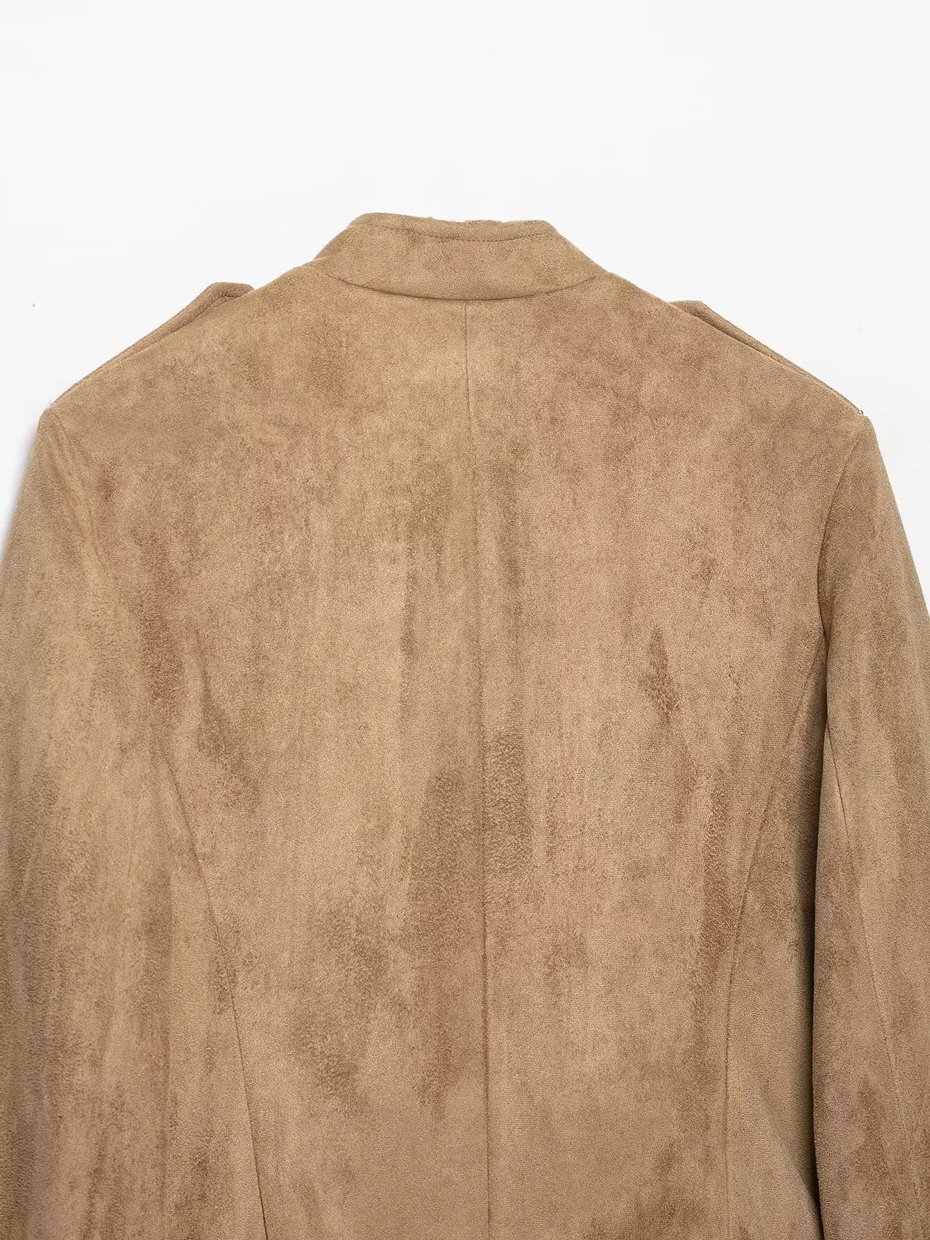 TFMLN 2026 Herbst Winter Damen Seilknoten-Knopf-Jacken Mode O-Ausschnitt Reißverschluss Einfarbig Lässige Streetwear Top Vintage Damen Oberbekleidung – Detail 10