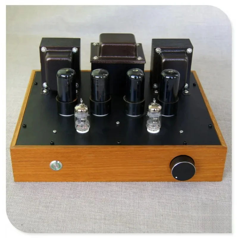 Latest Upgrade 6V6 6P6P -PullTube Power Amplifier, 12AX7 Push，10WX2，Frequency Response 20HZ-20KHZ