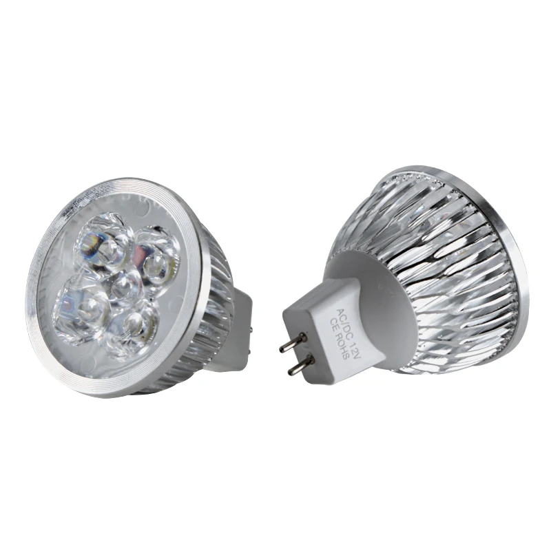 Imagem -04 - Lamba Mr16 Led Spotlight 4w 3000k 6000k ac dc 12v 24v Super Brilhante Casa Bulbo do Teto Local sob a Luz do Armário Lâmpada de Alumínio 5x