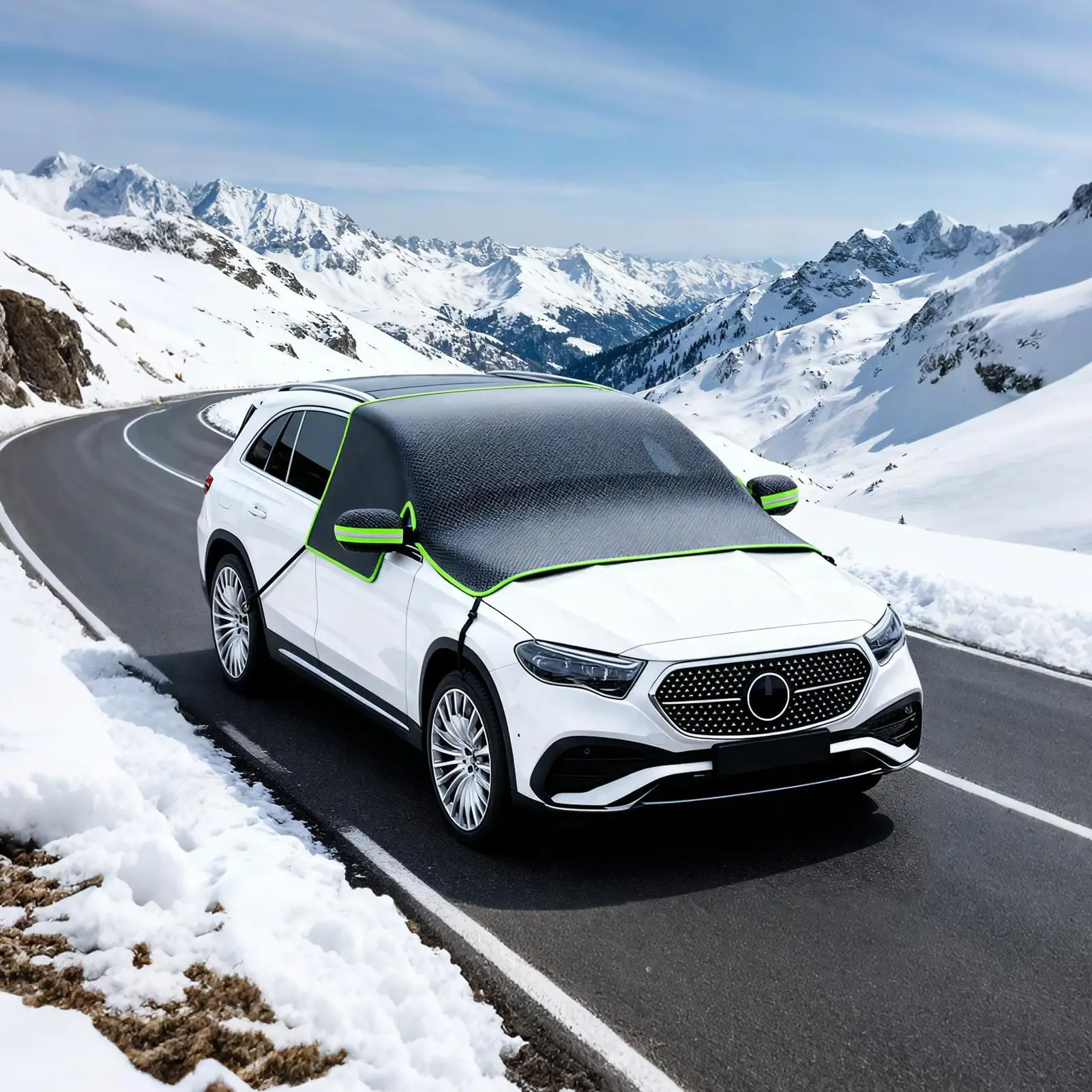 

Winter Windshield Covers Heavy Duty All-Weather Waterproof Auto Sunshade Windshield Cover Window Blanket For Car SUV Trucks