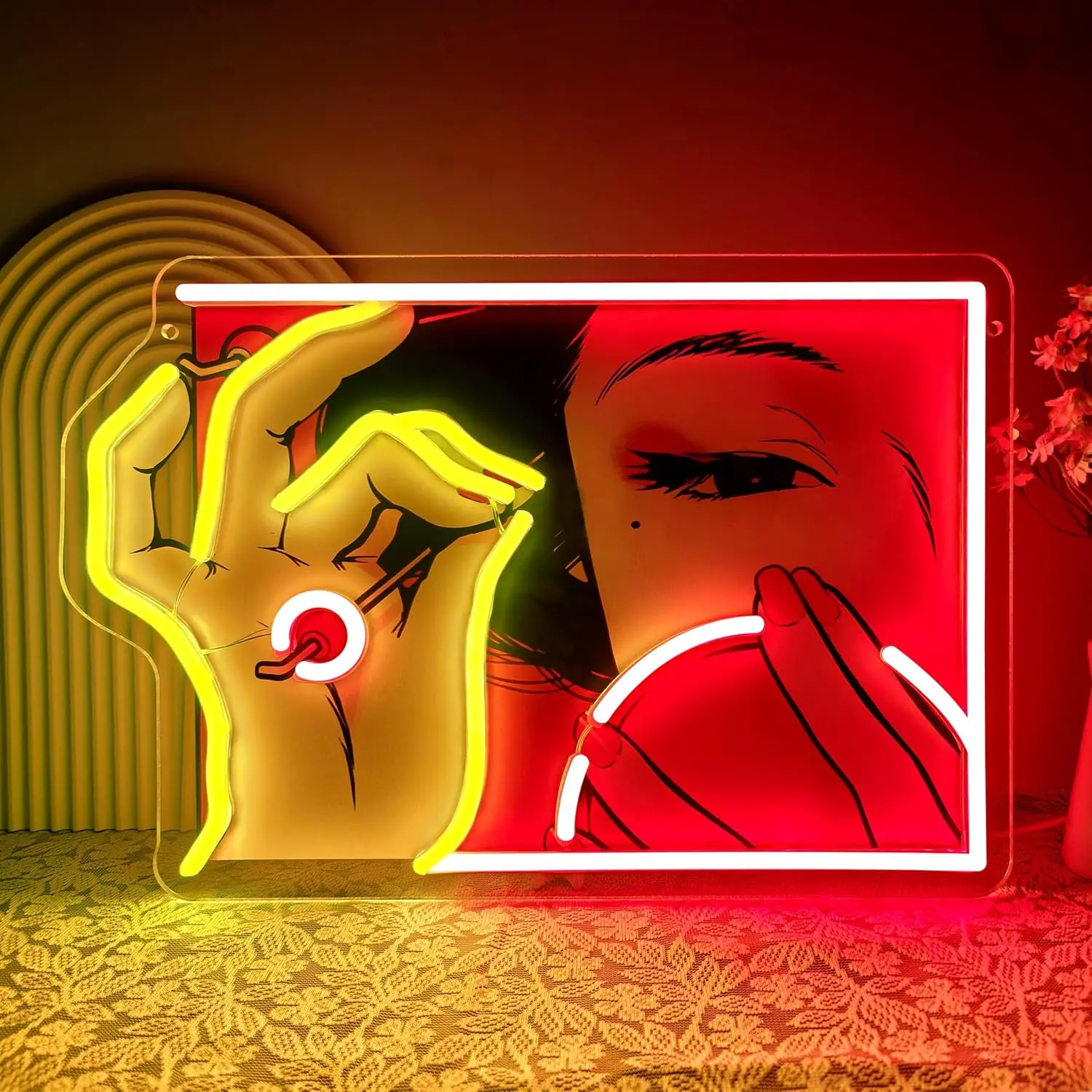 

Неоновая вывеска для магазина косметики, настенный светильник USB LED для салона красоты, студии маникюра, декораций, персонализированный неоновый светильник, подарок