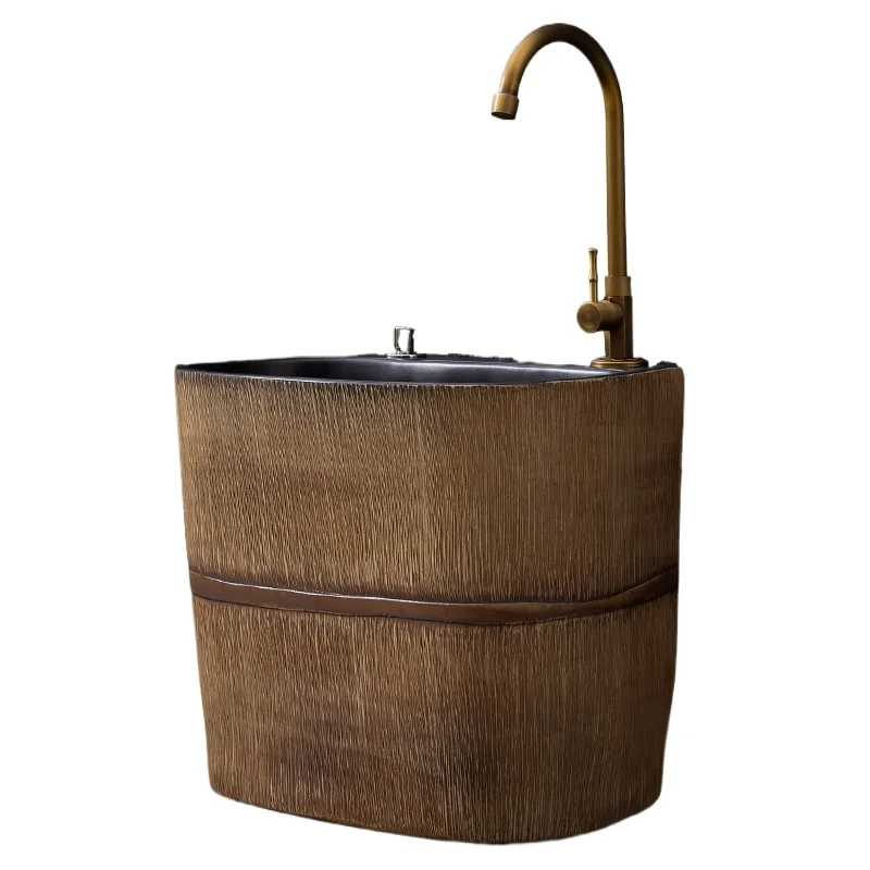 

Бытовая ванная комната Швабра для балкона Китайский двор Швабра для бассейна Керамический бассейн Умывальник для мытья полов