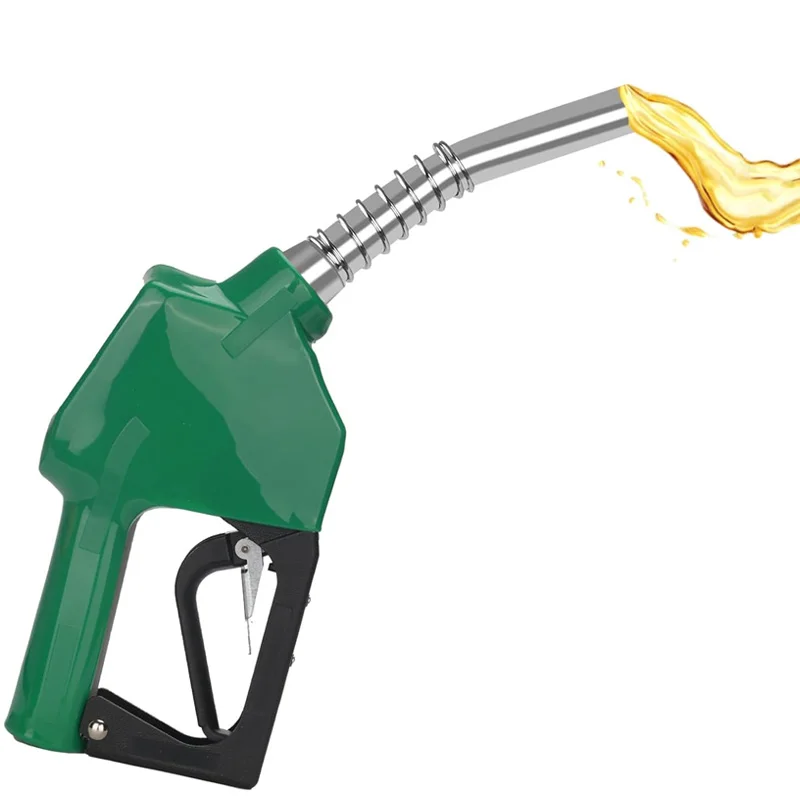 Premium Aluminum Alloy Fuel Nozzle Auto Shut Off Diesel Refueling Gun Leak Proof for Garage Gas Station Fueling