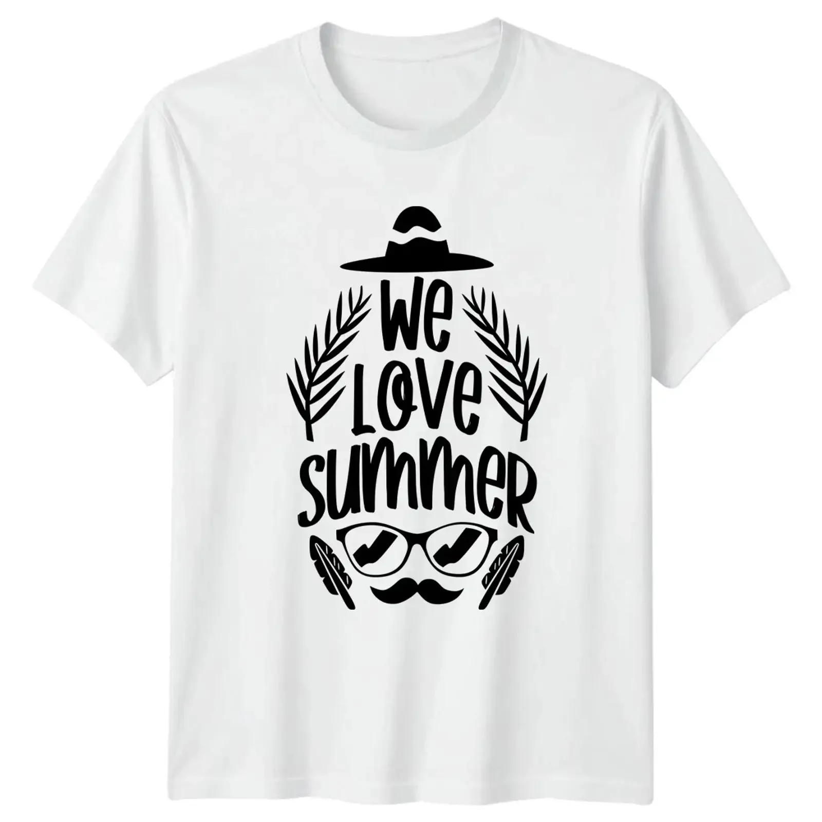 We Love Summer Herren T Shirt Tropical Strand Urlaub Geschenk für Ihn vintage Washed designer clothes streetwear Comfortable